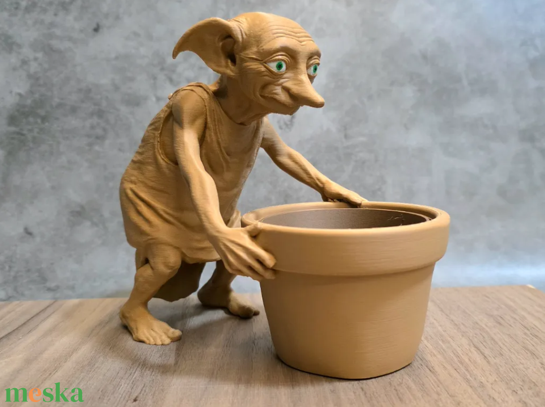Harry Potter Dobby Ültető cserép és szobor - otthon & életmód - virágdekoráció - virágtartó - kaspó - Meska.hu