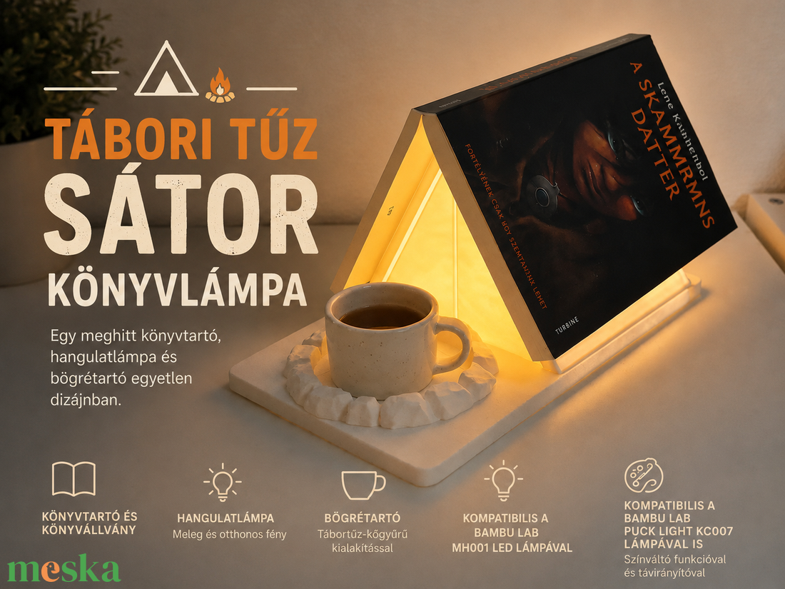  Könyv és Bögretartó éjjeli lámpa  - otthon & életmód - lámpa - hangulatlámpa - Meska.hu