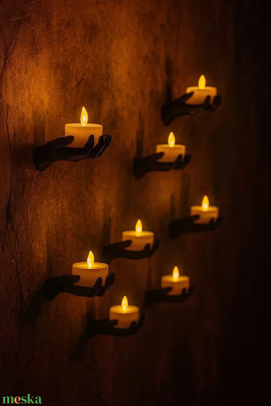 Halloweeni fali kéz led dekoráció - otthon & életmód - lámpa - hangulatlámpa - Meska.hu