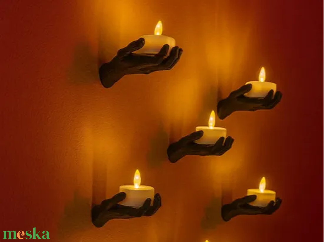 Halloweeni fali kéz led dekoráció - otthon & életmód - lámpa - hangulatlámpa - Meska.hu