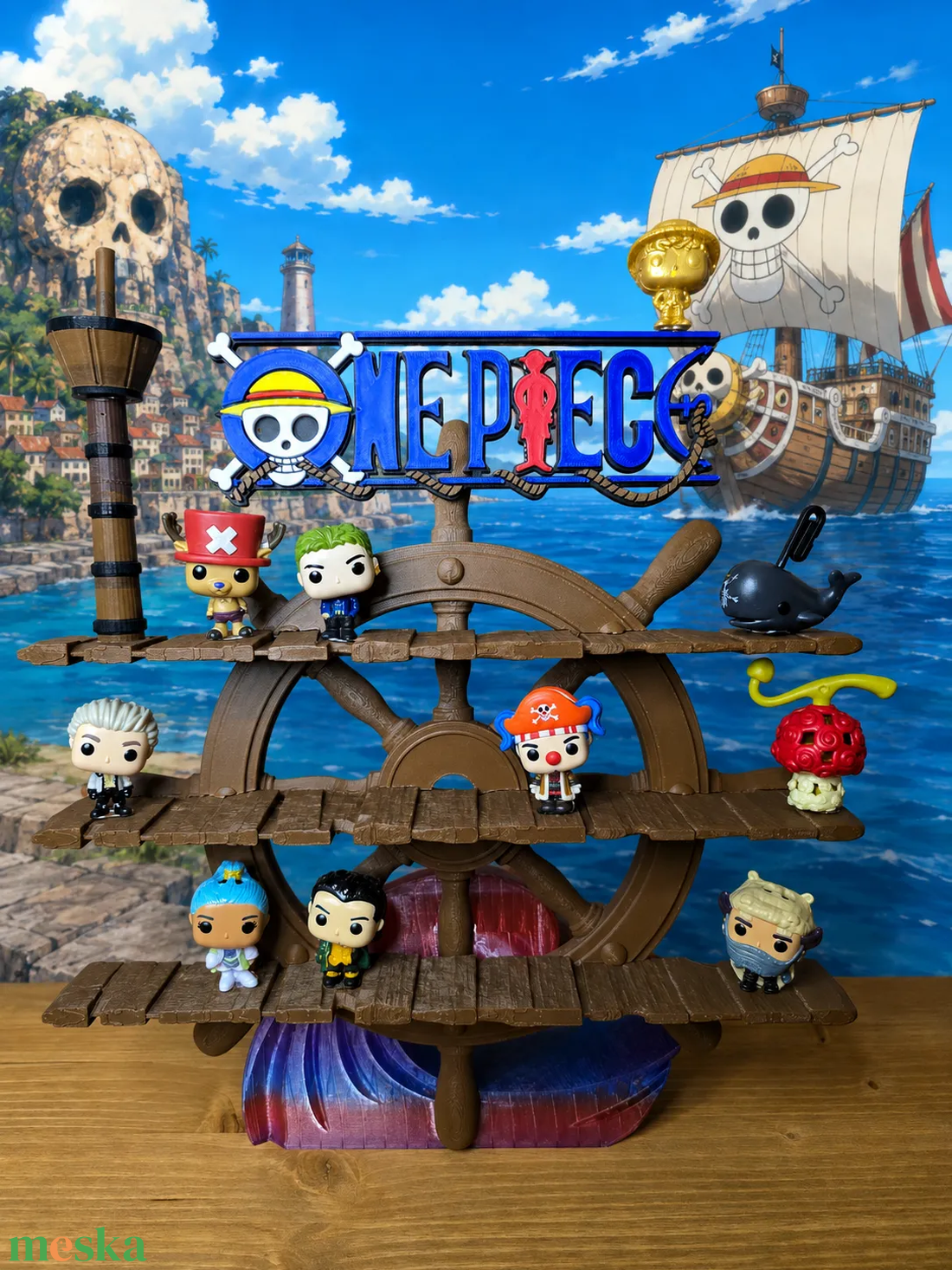 One piece Kinderjoy figura gyűjtői állvány - otthon & életmód - dekoráció - asztal és polc dekoráció - dekorációs tál, tartó - Meska.hu