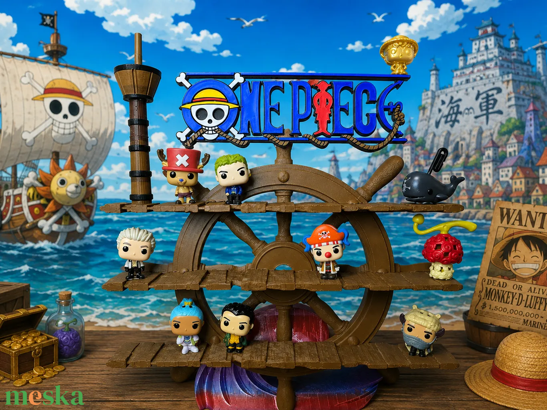 One piece Kinderjoy figura gyűjtői állvány - otthon & életmód - dekoráció - asztal és polc dekoráció - dekorációs tál, tartó - Meska.hu
