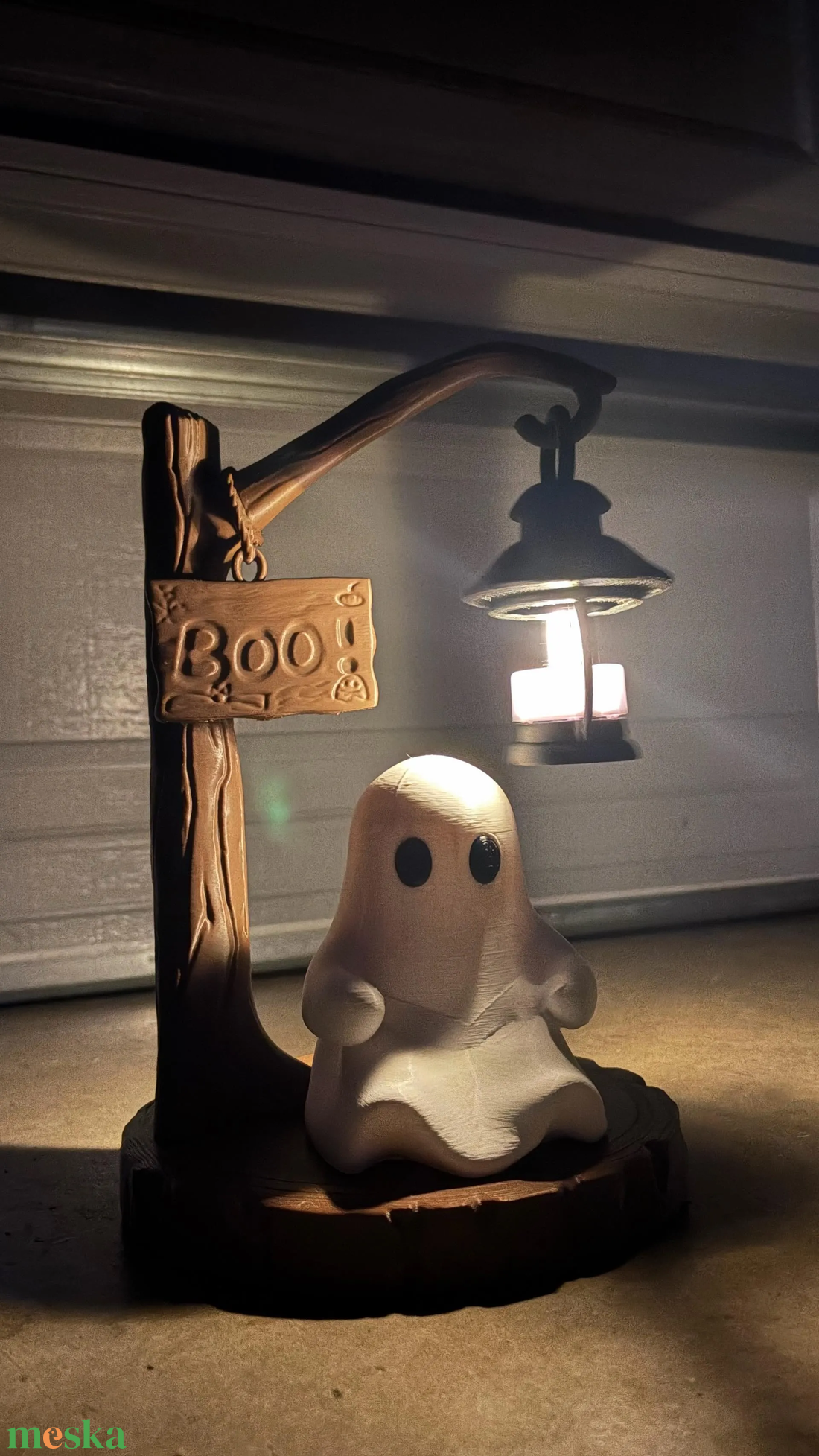 Nagy Világító Szellem Polcdísz - otthon & életmód - dekoráció - halloween - halloweeni figurák - Meska.hu