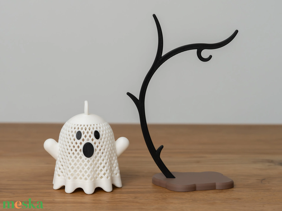 Kicsi Lebegő Világító Szellem Asztaldísz - otthon & életmód - dekoráció - halloween - halloweeni figurák - Meska.hu