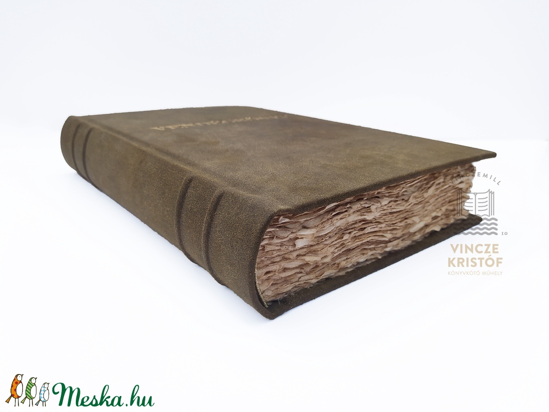 VALÓDI BŐR, vintage, személyre szabott, vendégkönyv, napló, notesz, jegyzetfüzet, receptkönyv, rajzkönyv, emlékkönyv, A4 - esküvő - emlék & ajándék - vendégkönyv - Meska.hu