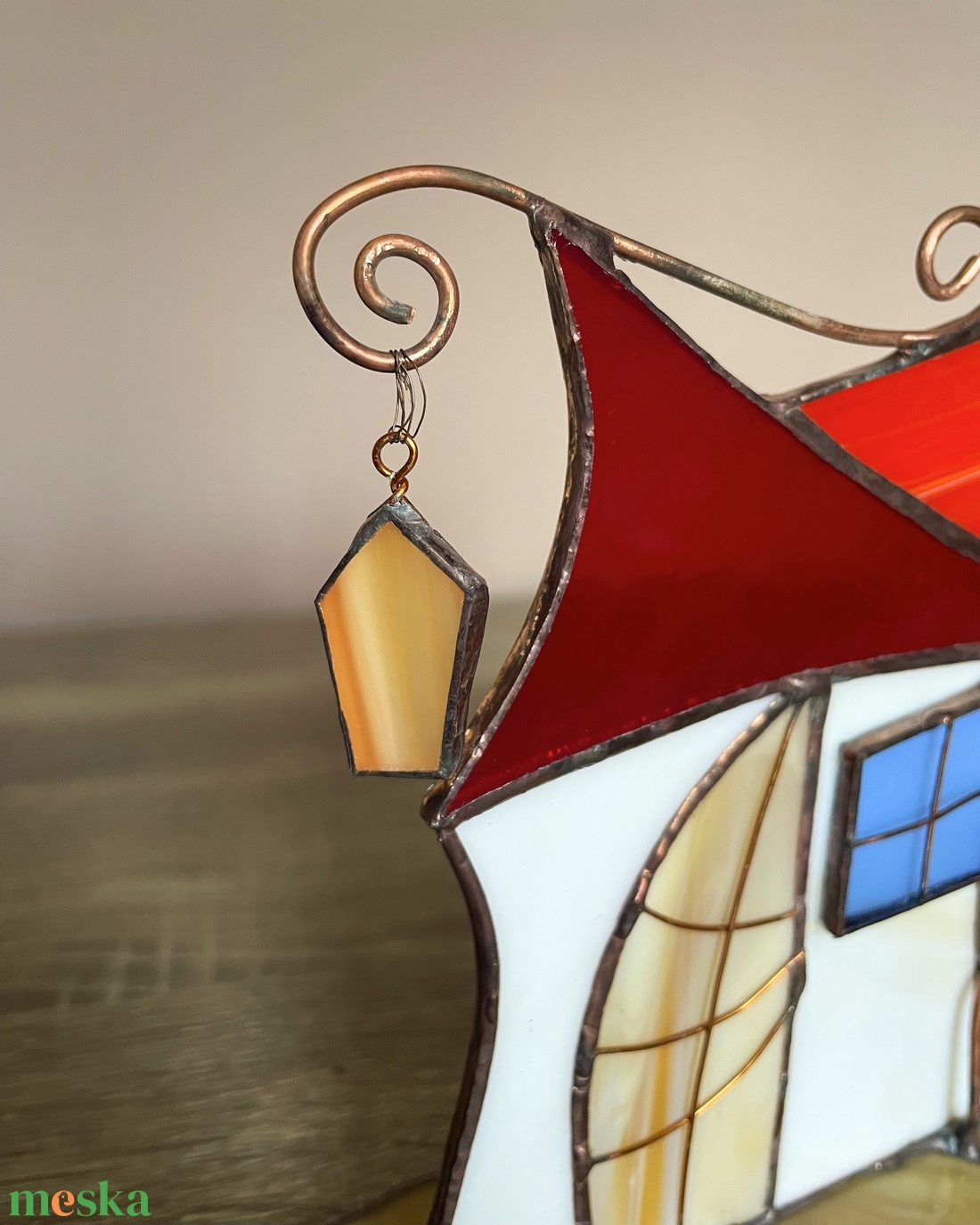 Tiffany Manóházikó üvegdísz, asztaldísz - otthon & életmód - dekoráció - asztal és polc dekoráció - díszüveg - Meska.hu