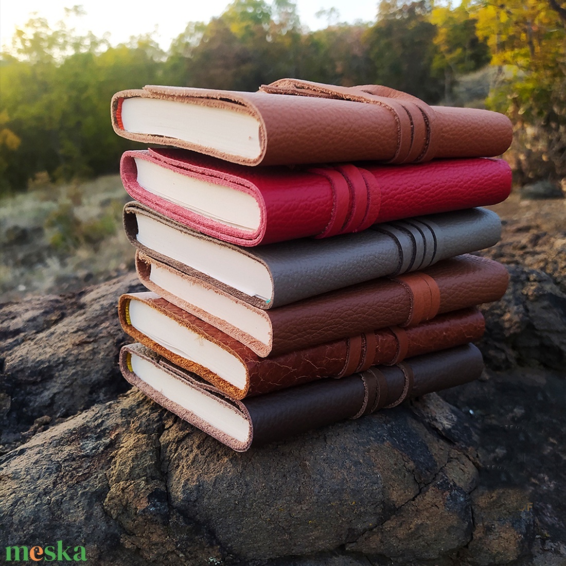 Világos vintage barna bőr notesz, napló, tervező, jegyzetfüzet, rajzfüzet, utazási napló - otthon & életmód - papír, írószer - jegyzetfüzet & napló - Meska.hu