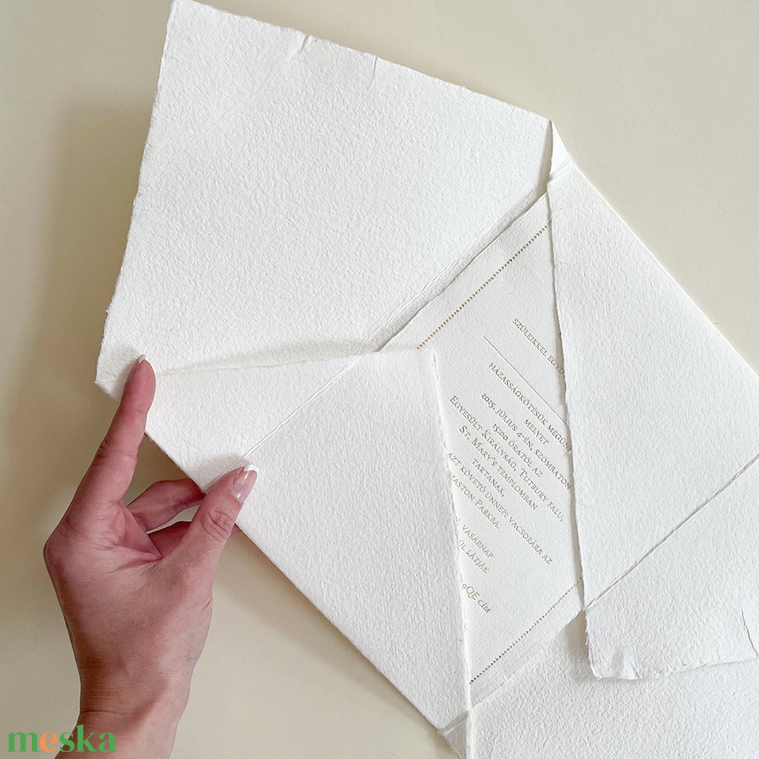 MERÍTETT PAPÍR MAPPA - FEHÉR - C5 - otthon & életmód - papír, írószer - boríték - Meska.hu