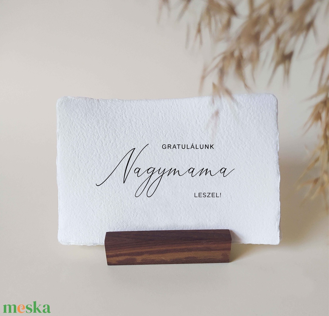 Nagymama leszel meglepetés kártya, babaváró köszöntő, nagyszülők - otthon & életmód - papír, írószer - ajándékozás kellékei - ajándékkísérő - Meska.hu