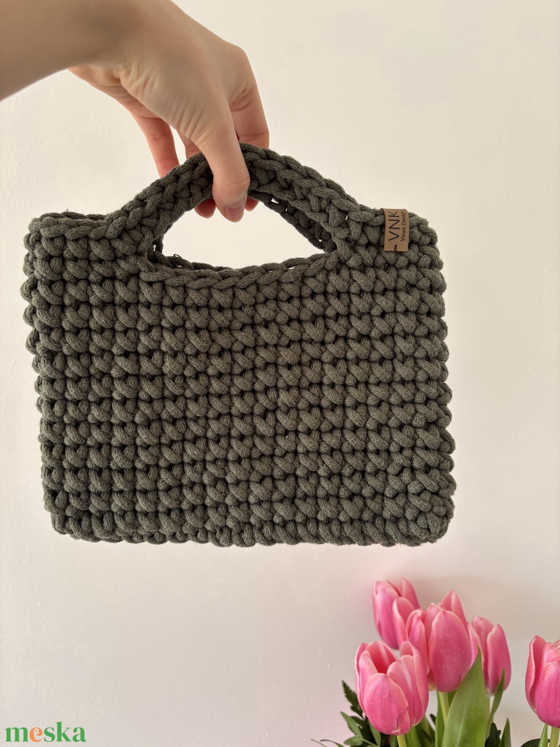 Hyacinth horgolt kézitáska - táska & tok - kézitáska & válltáska - kézitáska - Meska.hu