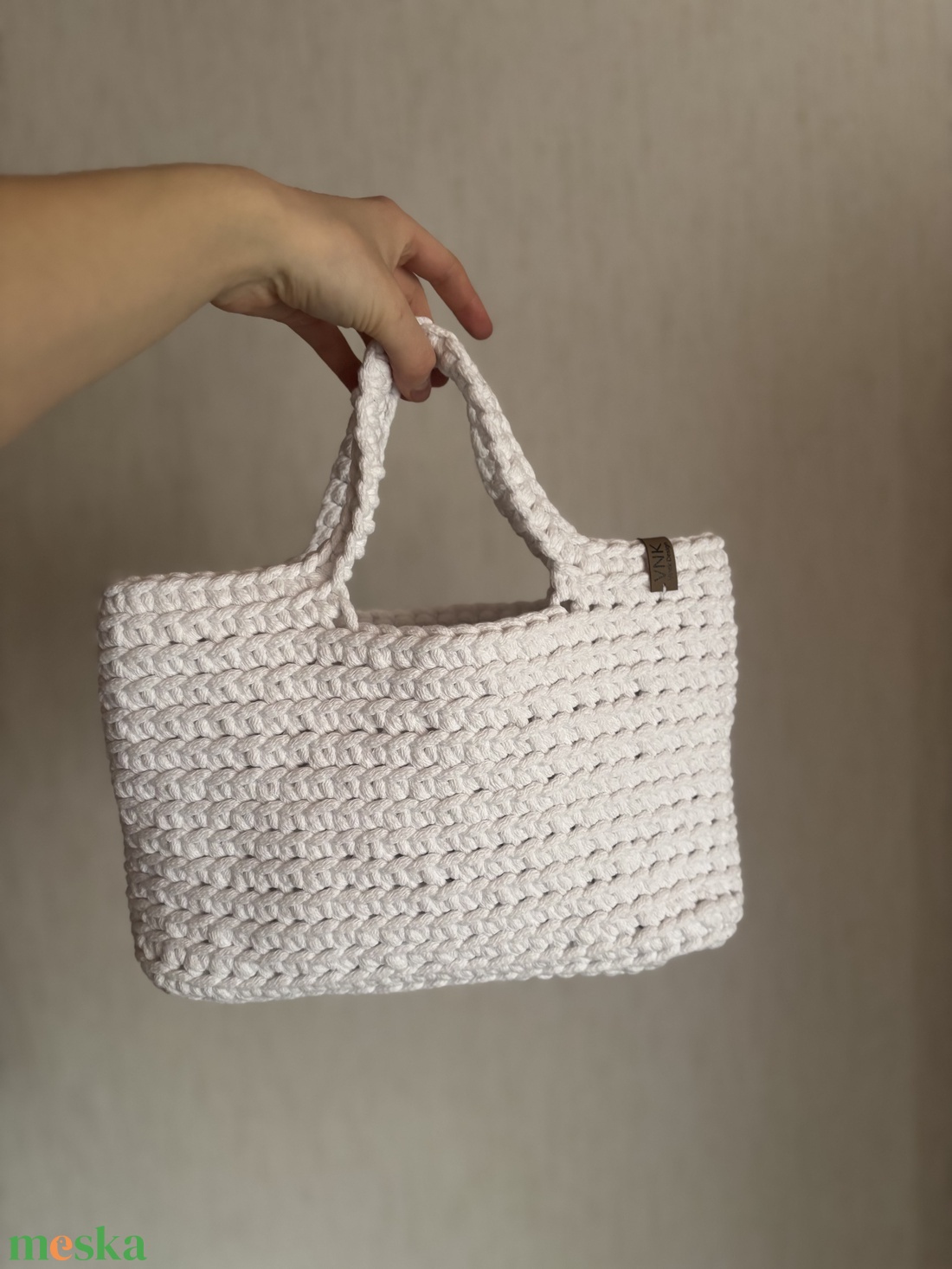 Tulip horgolt kézitáska - táska & tok - kézitáska & válltáska - kézitáska - Meska.hu