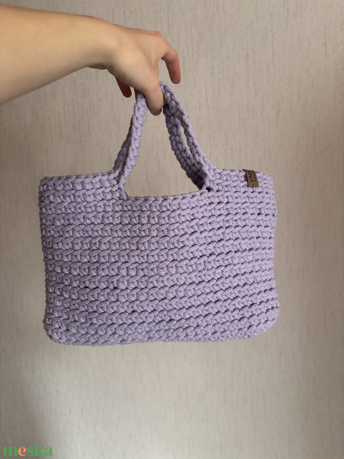 Tulip horgolt kézitáska - táska & tok - kézitáska & válltáska - kézitáska - Meska.hu