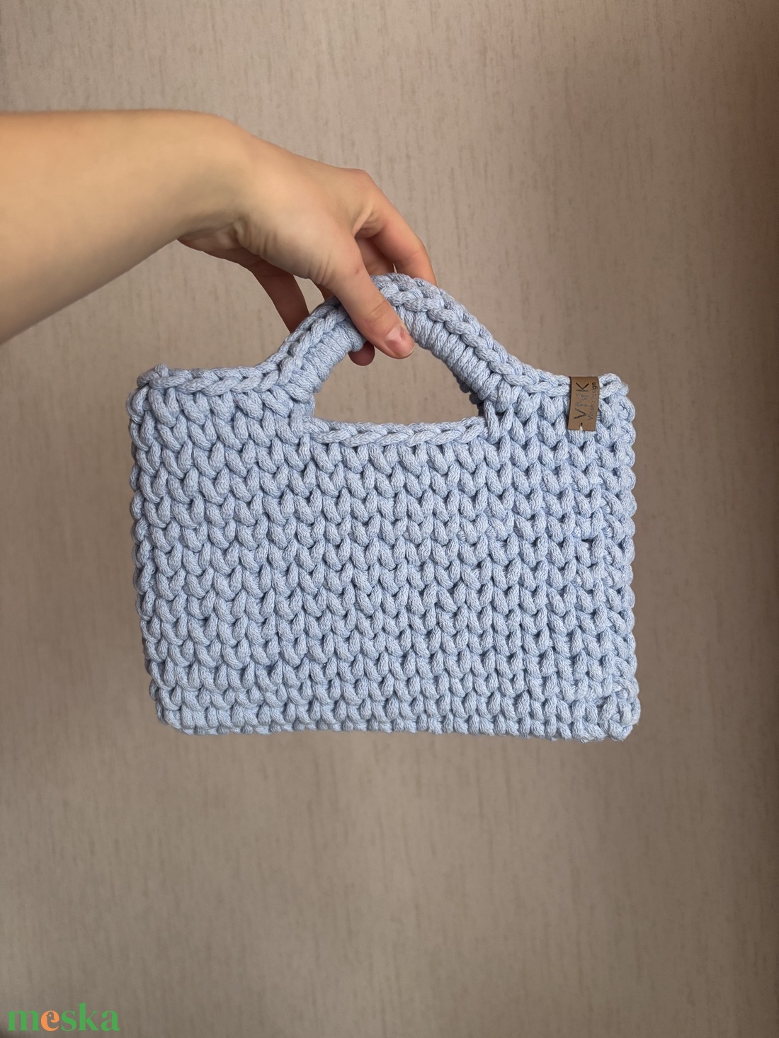 Cornflower horgolt kézitáska - táska & tok - kézitáska & válltáska - kézitáska - Meska.hu