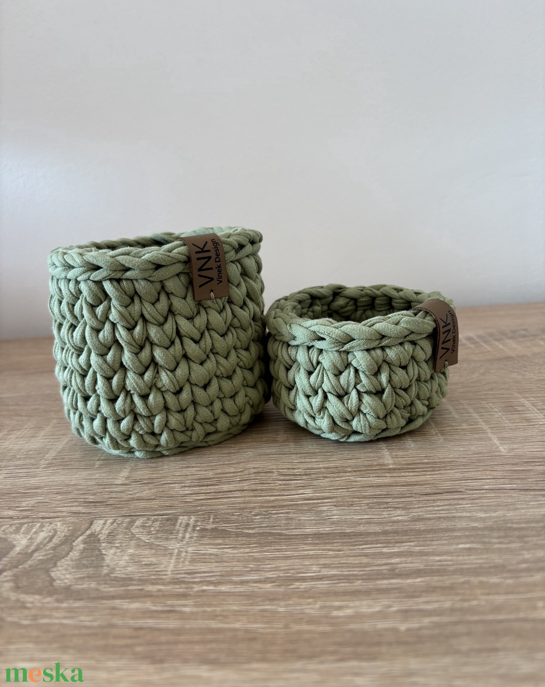 Horgolt tárolók - otthon & életmód - tárolás & rendszerezés - tárolókosár - Meska.hu