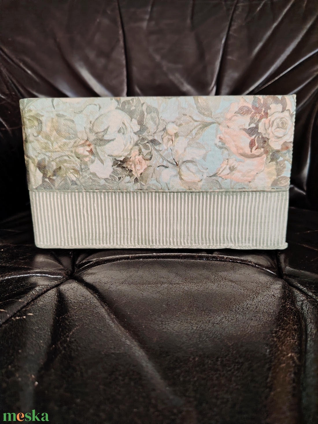 Rózsás tárolódoboz - otthon & életmód - tárolás & rendszerezés - doboz - Meska.hu