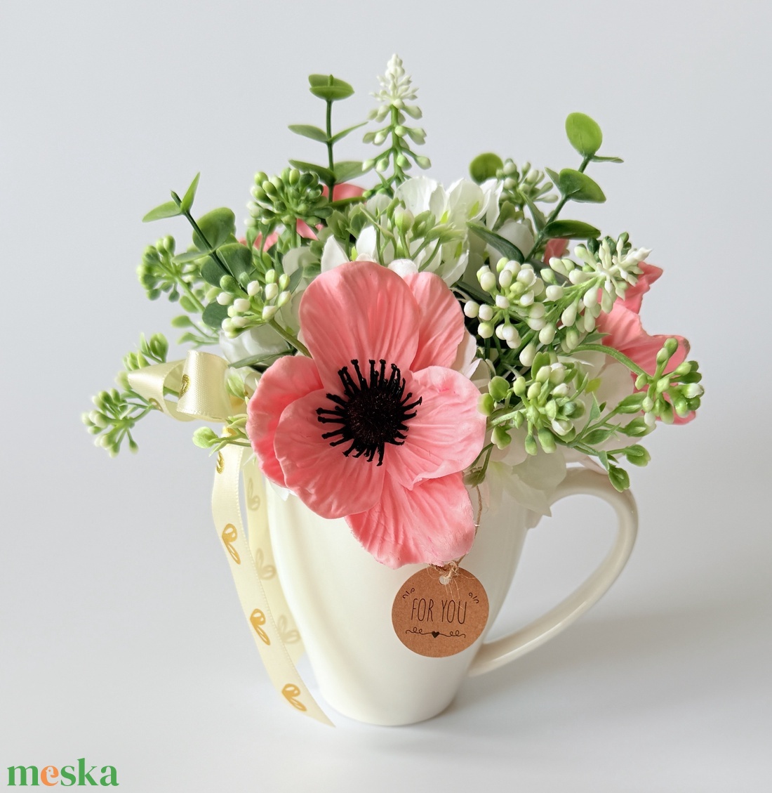 Bögrés asztaldísz - otthon & életmód - dekoráció - asztal és polc dekoráció - asztaldísz - Meska.hu