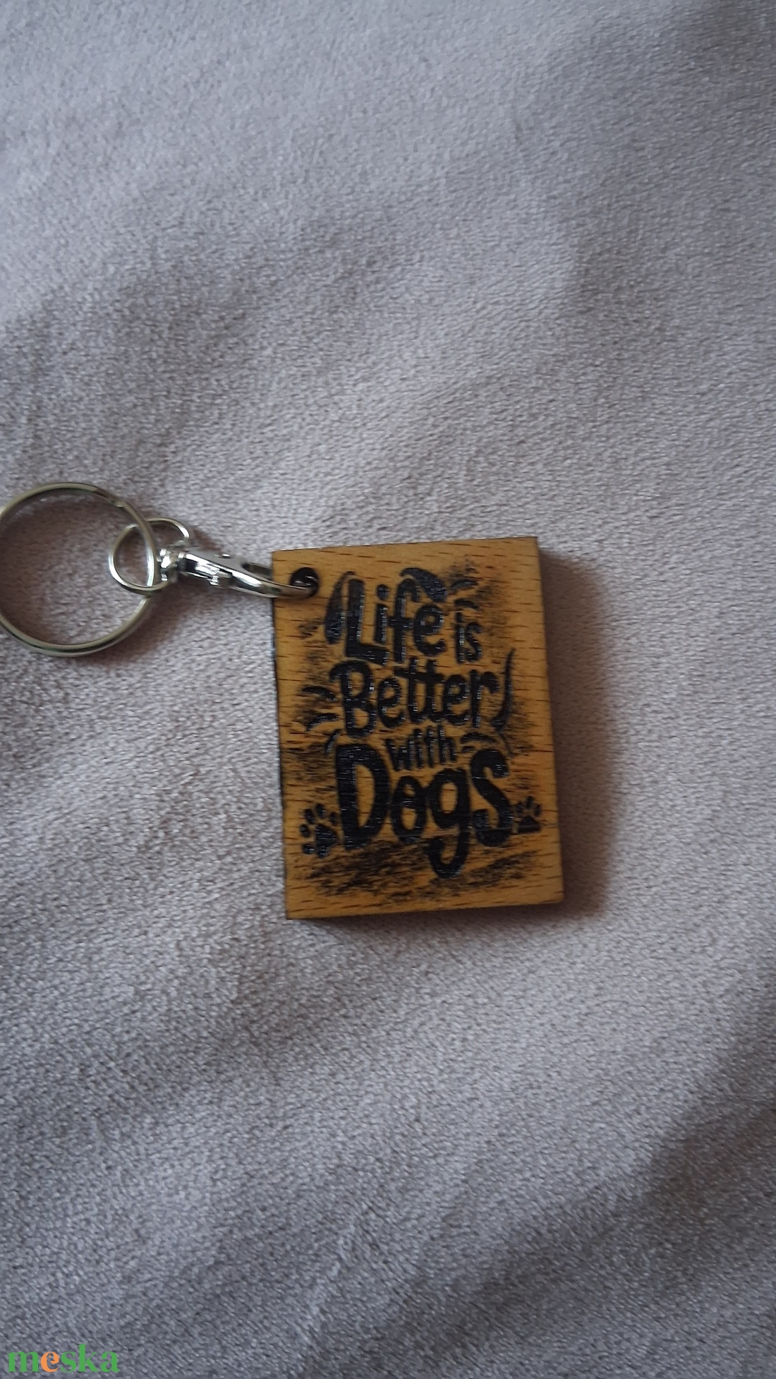 Life is better with dogs kulcstartó - táska & tok - kulcstartó & táskadísz - kulcstartó - Meska.hu