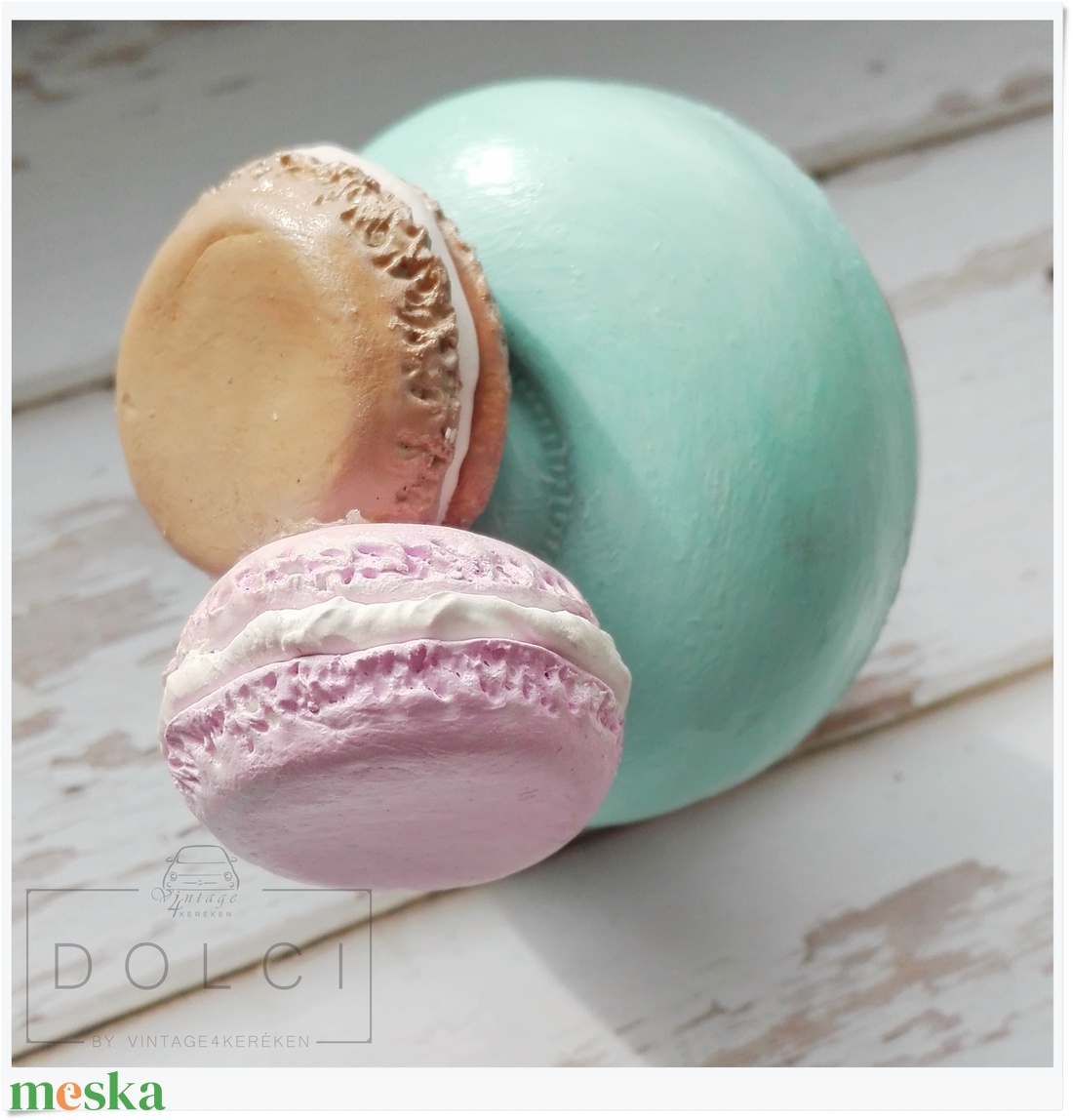 Vintage bike bell - egyedi biciklicsengő macaronnal - játék & sport - sport és kikapcsolódás - kerékpározás - Meska.hu