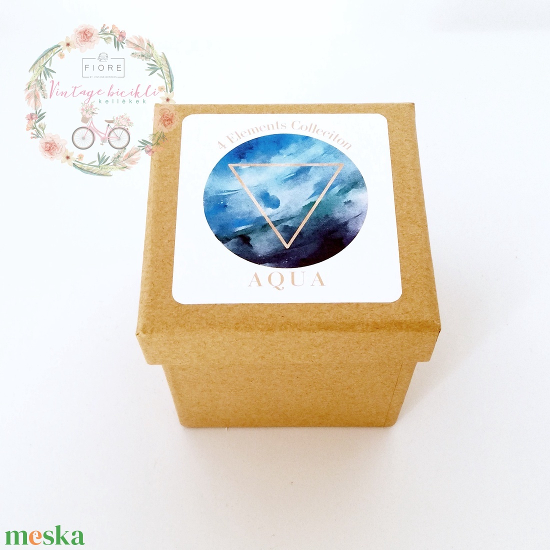 Virágos bicikli csengő - 4 Elements Collection - AQUA - játék & sport - sport és kikapcsolódás - kerékpározás - Meska.hu