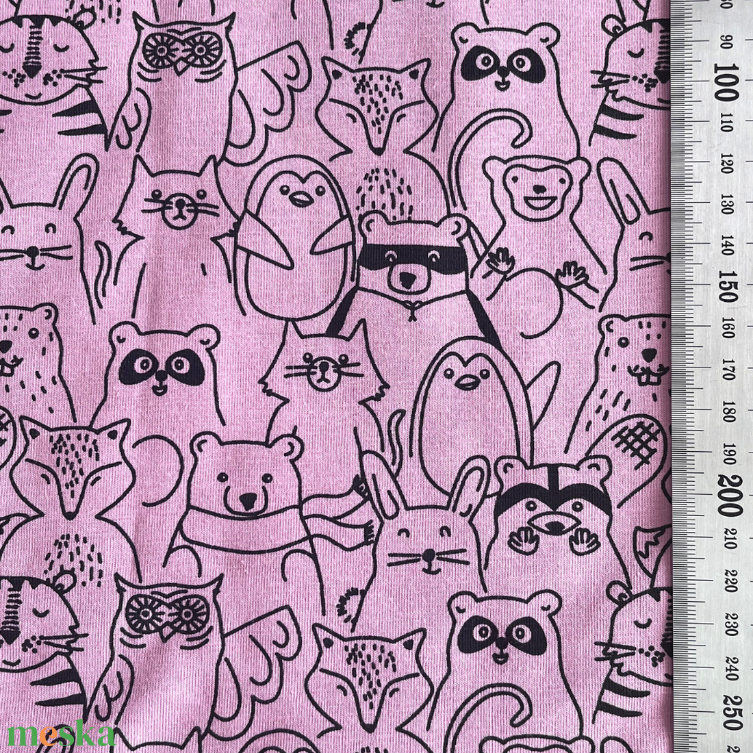 Designer állatmintás jersey � Limitált anyagdarabok (OEKO-TEX) - kellékek & szerszámok - méteráru - anyagcsomag - Meska.hu