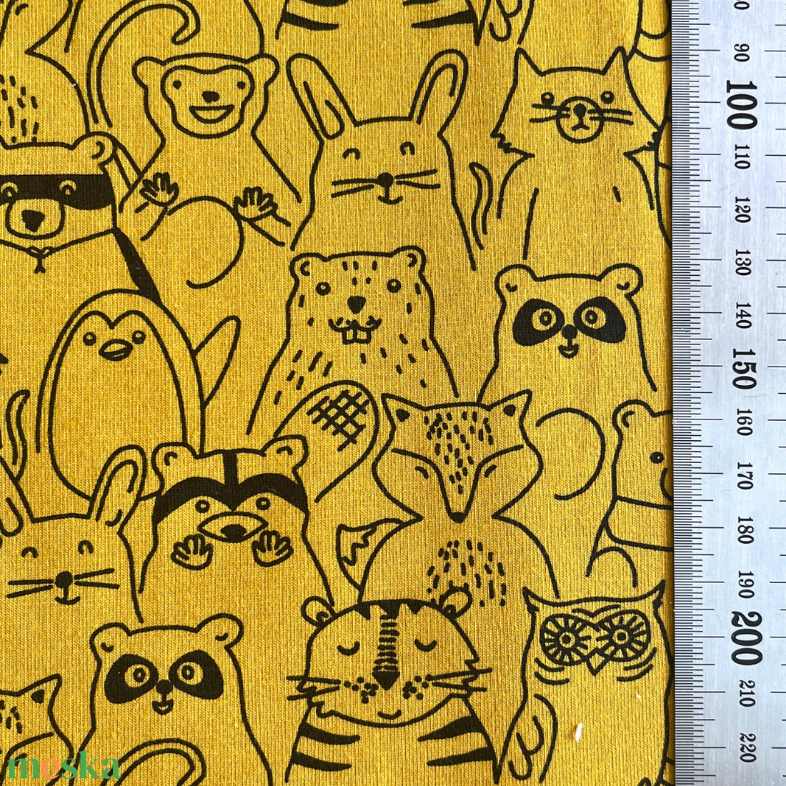 Designer állatmintás jersey � Limitált anyagdarabok (OEKO-TEX) - kellékek & szerszámok - méteráru - anyagcsomag - Meska.hu