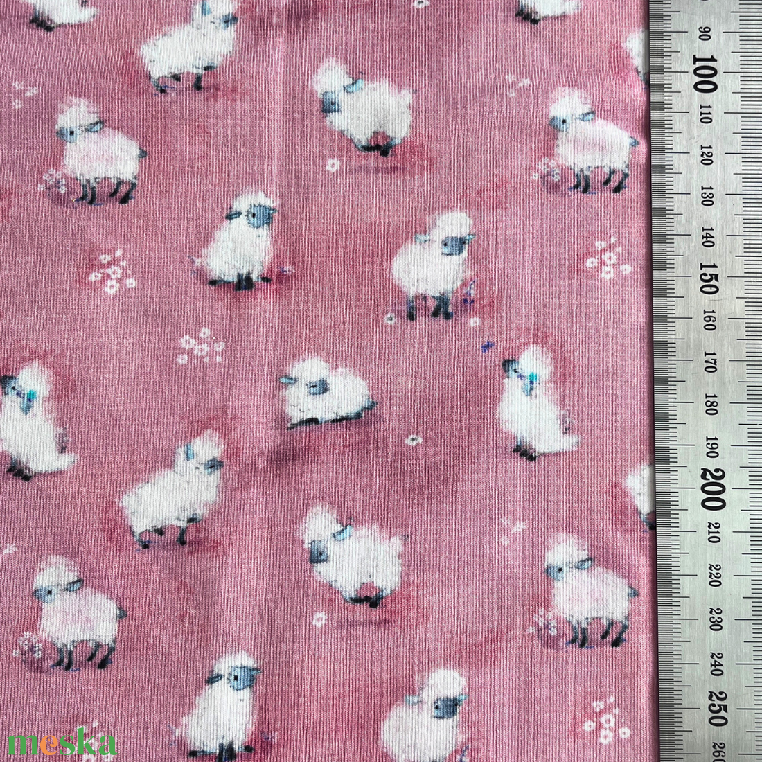 Designer bárány mintás jersey � Limitált anyagdarabok (OEKO-TEX) - kellékek & szerszámok - méteráru - anyagcsomag - Meska.hu