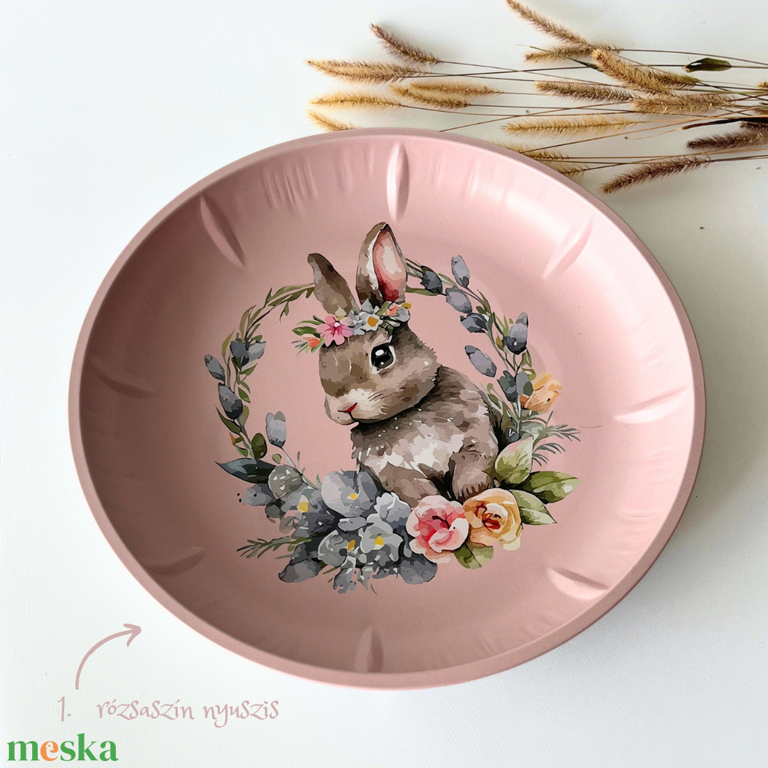 Dekor tányér fémből - Húsvéti mintákkal - kellékek & szerszámok - dekorációs kellékek - egyéb kellékek - Meska.hu