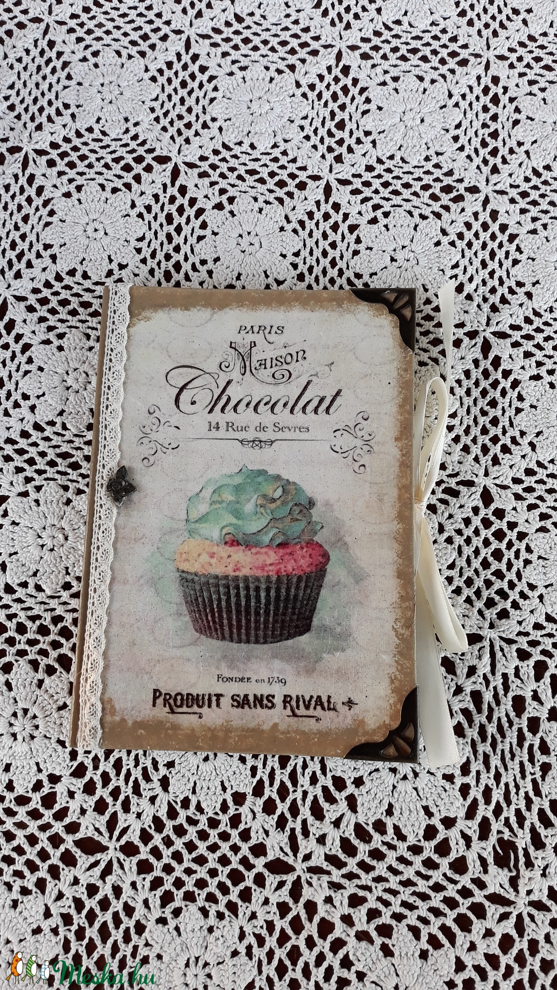 Receptfüzet muffin mintával - otthon & életmód - konyhafelszerelés, tálalás - Meska.hu