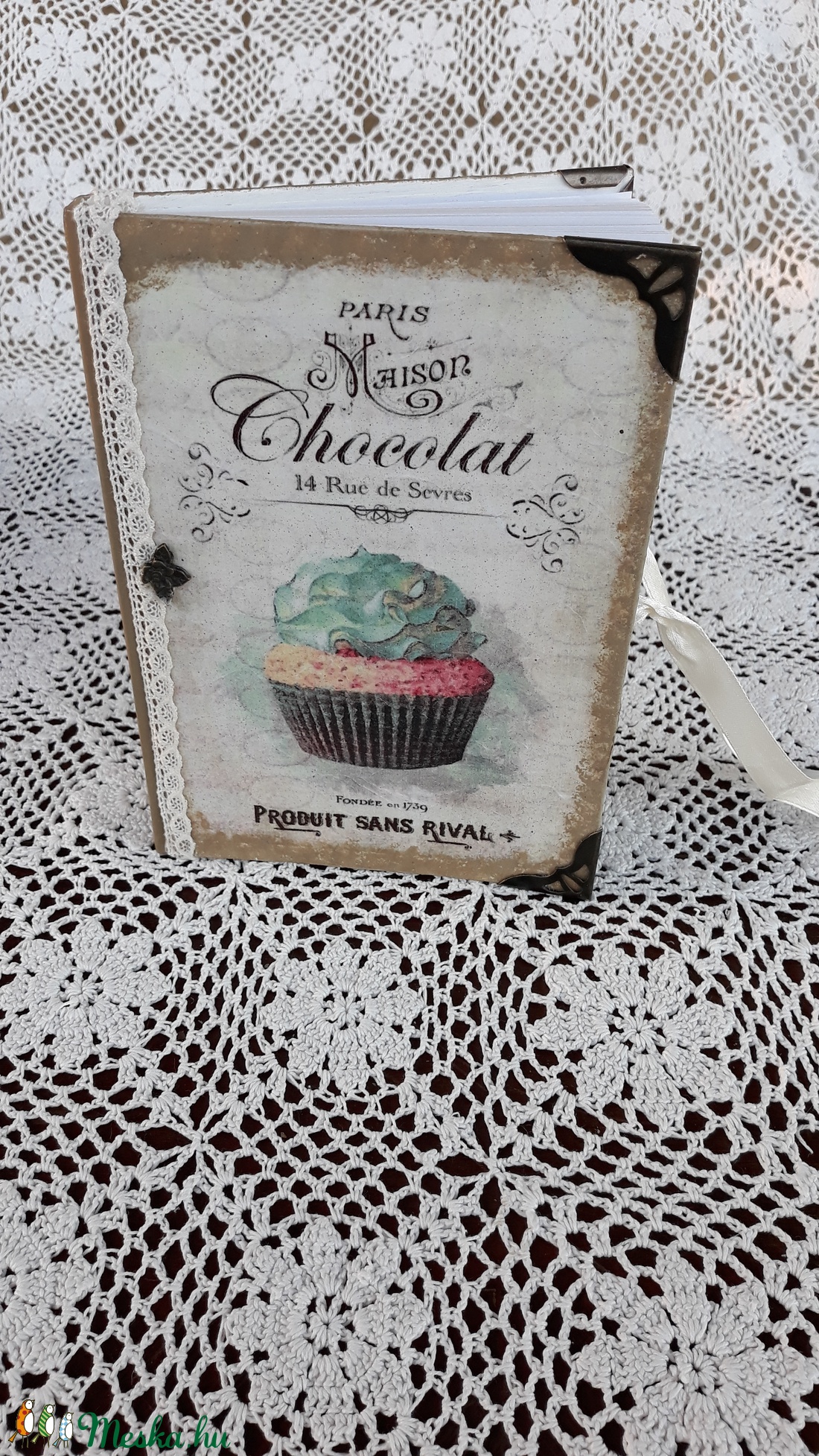Receptfüzet muffin mintával - otthon & életmód - konyhafelszerelés, tálalás - Meska.hu