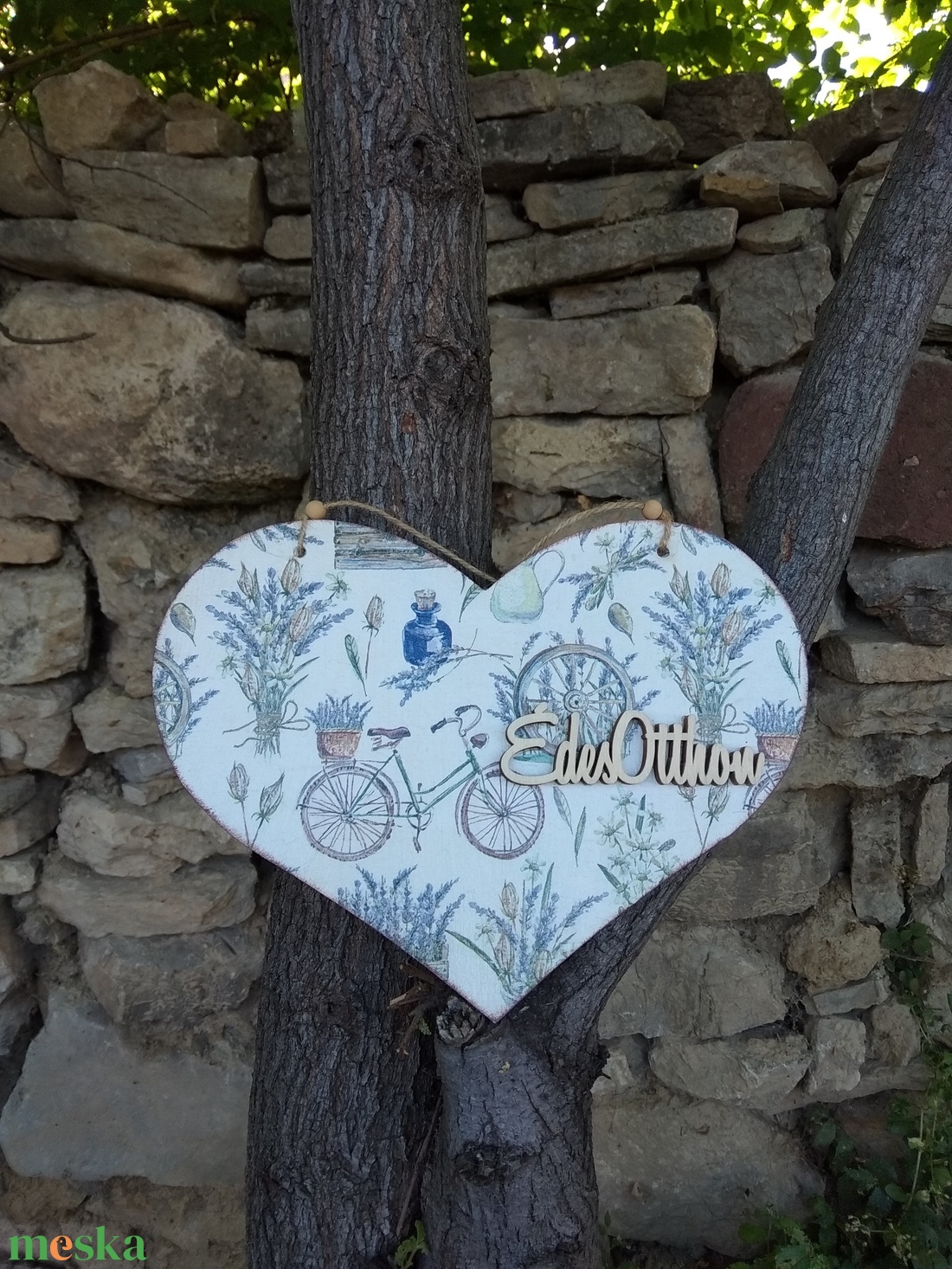 Nagy méretű vintage levendulás ajtódísz/lakásdekoráció - otthon & életmód - dekoráció - ajtó- és ablak dekoráció - ajtódísz & kopogtató - Meska.hu