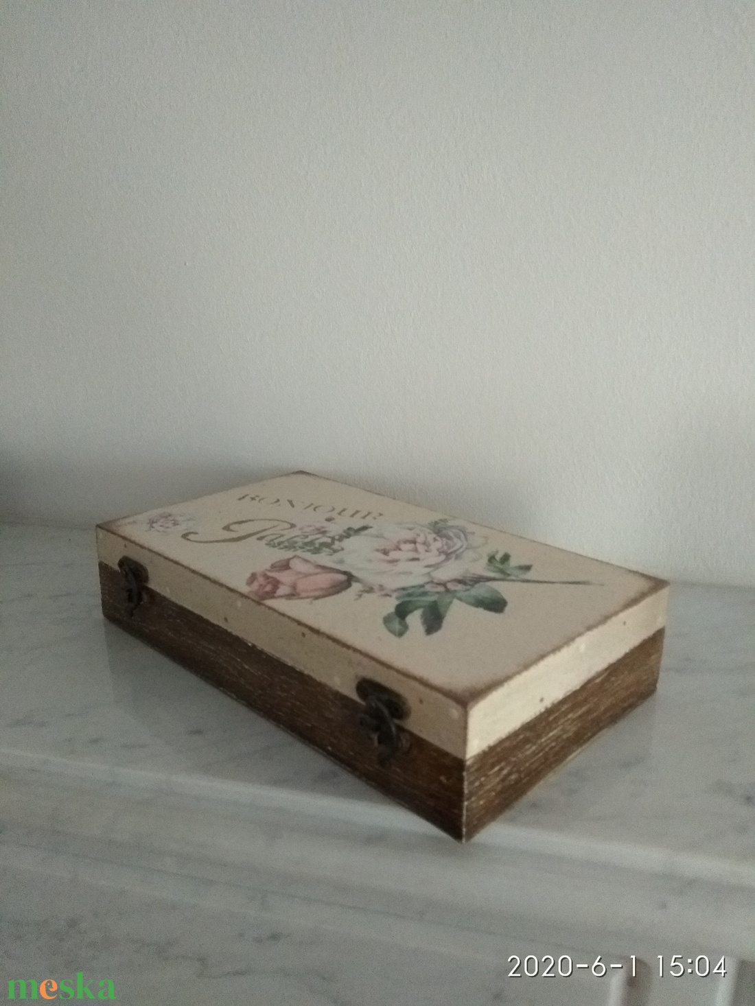 Vintage rózsás ékszertartó doboz/ varrós doboz - otthon & lakás - konyhafelszerelés, tálalás - konyhai tárolás - tea & kávé tárolás - Meska.hu Vintage rózsás ékszertartó doboz/ varrós doboz - otthon & lakás - konyhafelszerelés, tálalás - konyhai tárolás - tea & kávé tárolás - Meska.hu