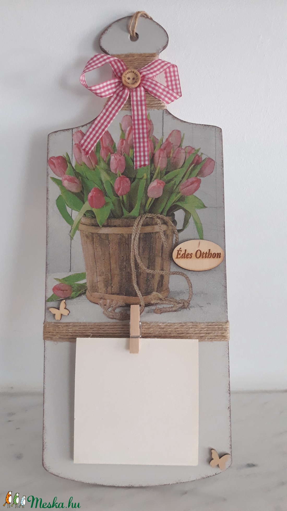 Tulipán mintás üzenő tábla Édes otthon felirattal - otthon & életmód - dekoráció - Meska.hu Tulipán mintás üzenő tábla Édes otthon felirattal - otthon & életmód - dekoráció - Meska.hu
