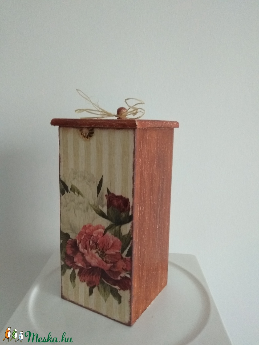 Vintage rózsás tároló doboz/cukortartó/kávétartó/keksz tartó - otthon & életmód - konyhafelszerelés, tálalás - Meska.hu Vintage rózsás tároló doboz/cukortartó/kávétartó/keksz tartó - otthon & életmód - konyhafelszerelés, tálalás - Meska.hu