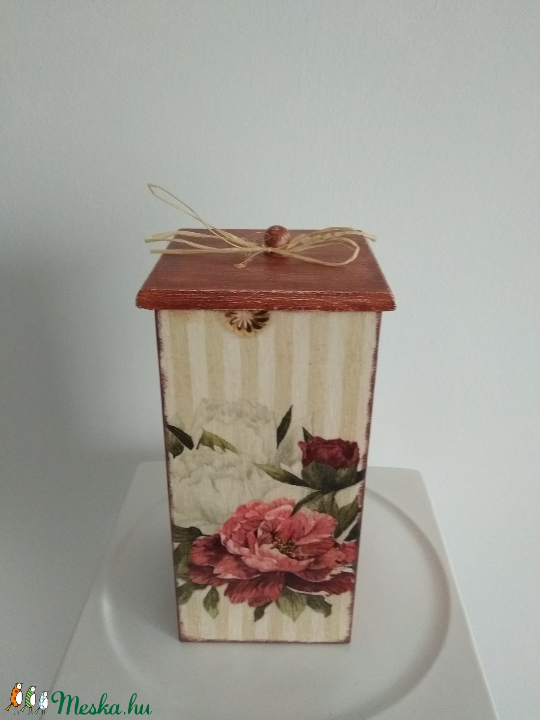 Vintage rózsás tároló doboz/cukortartó/kávétartó/keksz tartó - otthon & életmód - konyhafelszerelés, tálalás - Meska.hu Vintage rózsás tároló doboz/cukortartó/kávétartó/keksz tartó - otthon & életmód - konyhafelszerelés, tálalás - Meska.hu