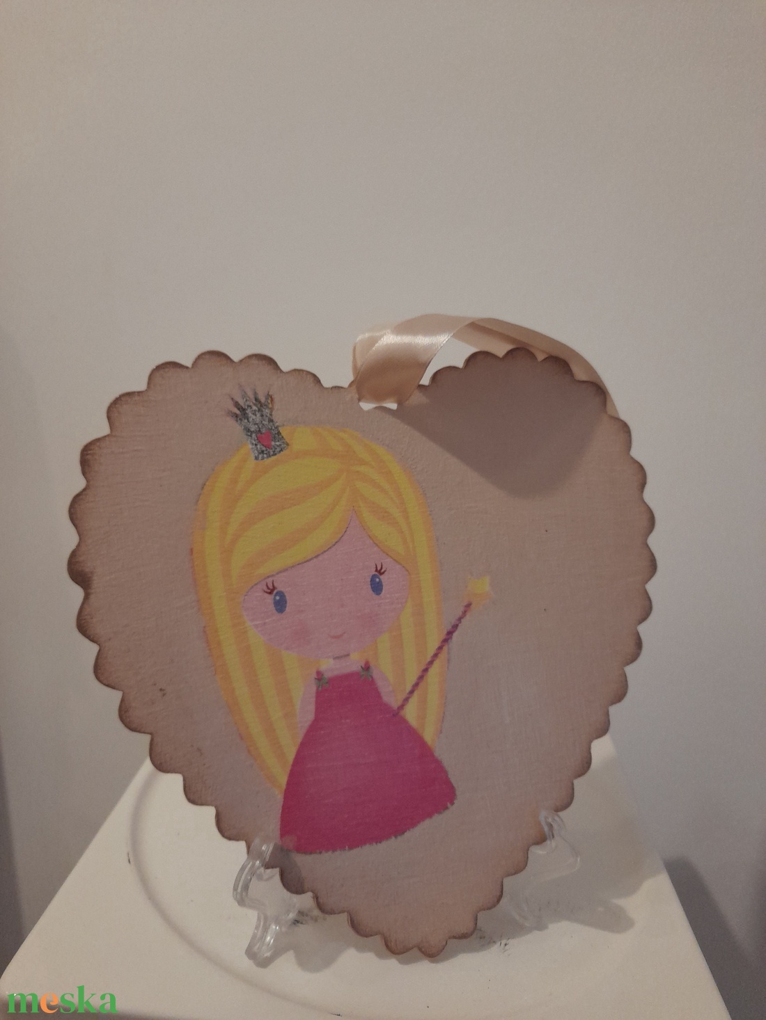 Vintage mintájú tündéres fali vagy ajtódísz gyerekszobába- felírattal - otthon & életmód - dekoráció - ajtó- és ablak dekoráció - ajtódísz & kopogtató - Meska.hu