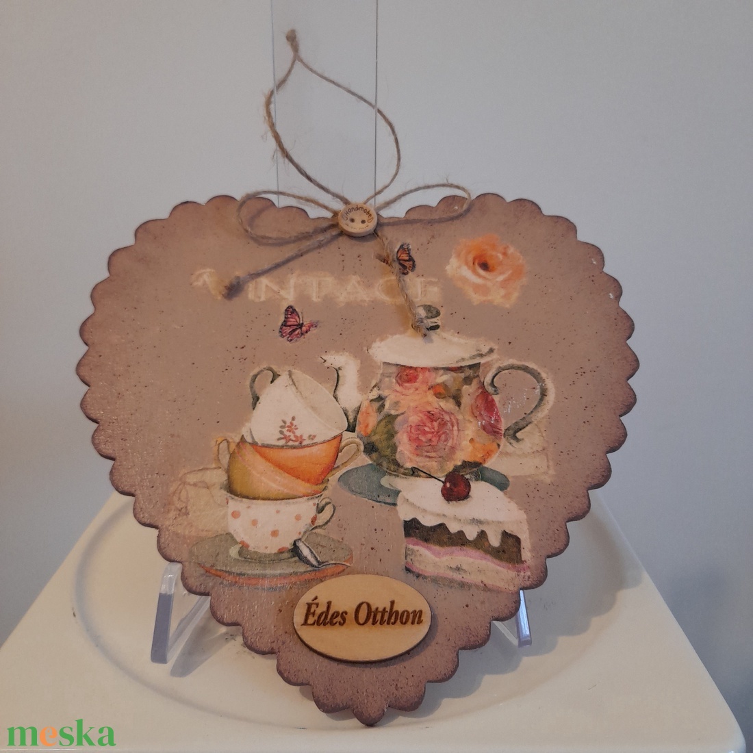 Falidísz vintage mintával - otthon & életmód - dekoráció - virágdísz és tartó - virágbox, virágdoboz - Meska.hu Falidísz vintage mintával - otthon & életmód - dekoráció - virágdísz és tartó - virágbox, virágdoboz - Meska.hu