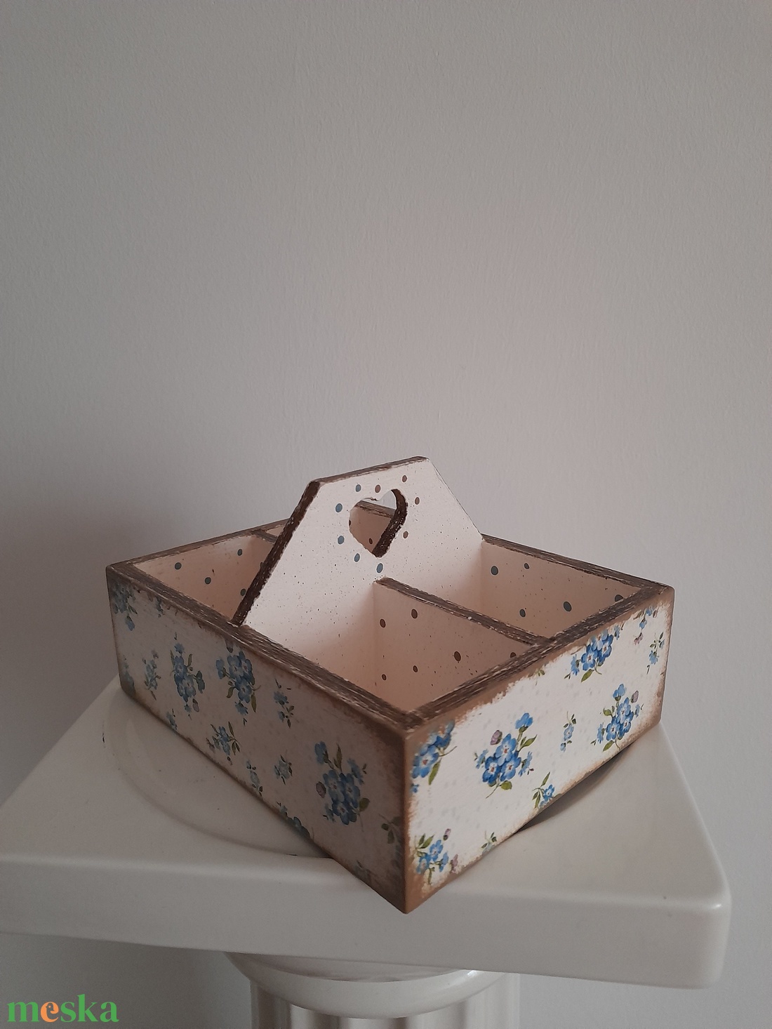 Fa asztali tároló/ teafiltertartó / ékszertartó mintás - otthon & életmód - konyhafelszerelés, tálalás - konyhai tárolás - tea & kávé tárolás - Meska.hu