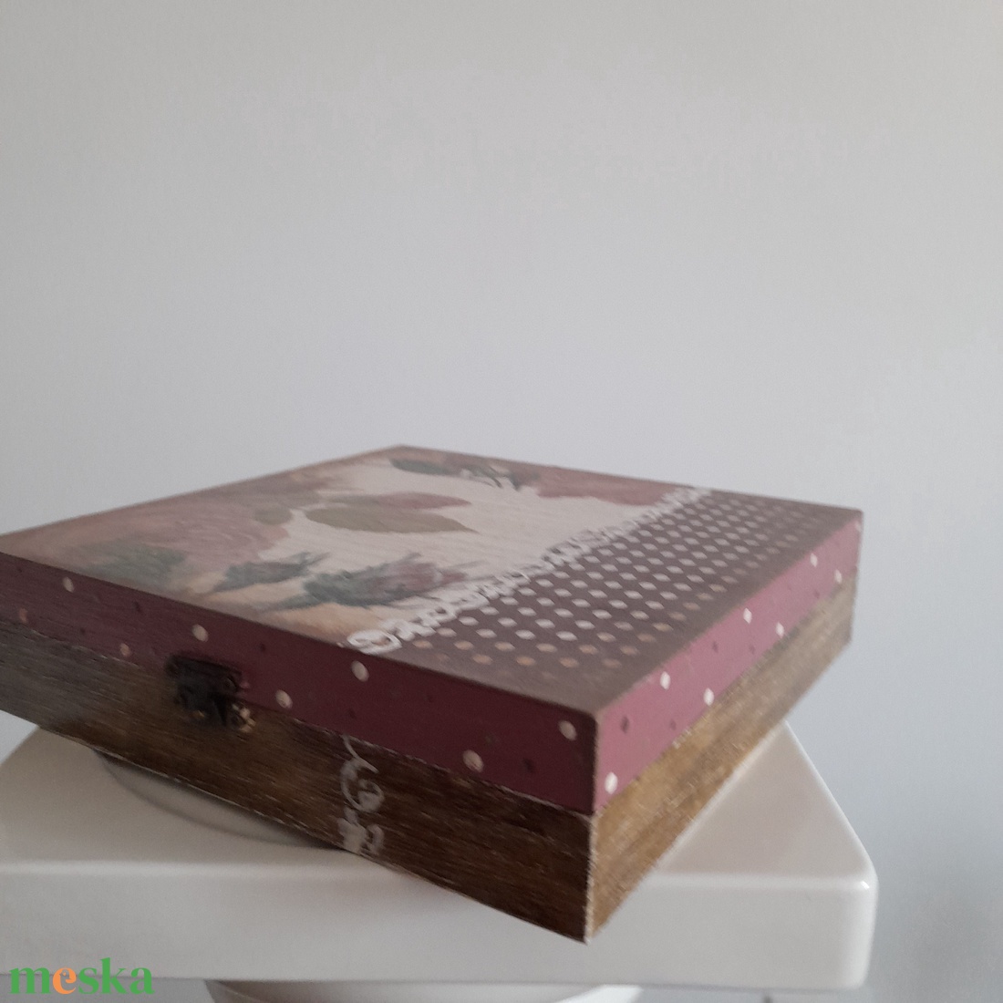  Vintage  stílusú nagy méretű  tároló doboz/ varrós doboz - ékszer - ékszertartó - ékszerdoboz - Meska.hu