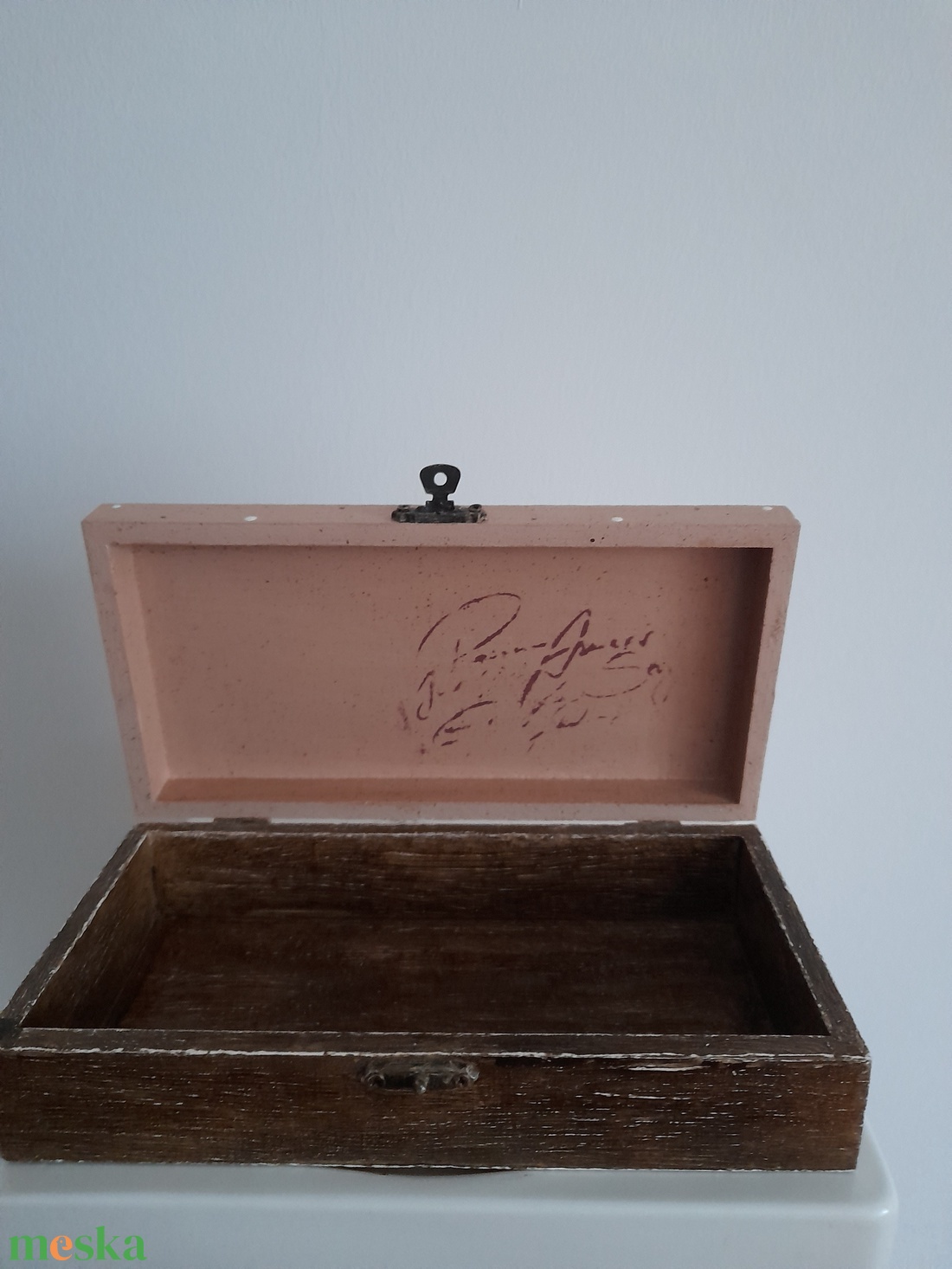  Vintag rózsás ékszertartó doboz/varrós doboz - ékszer - ékszertartó - ékszerdoboz - Meska.hu