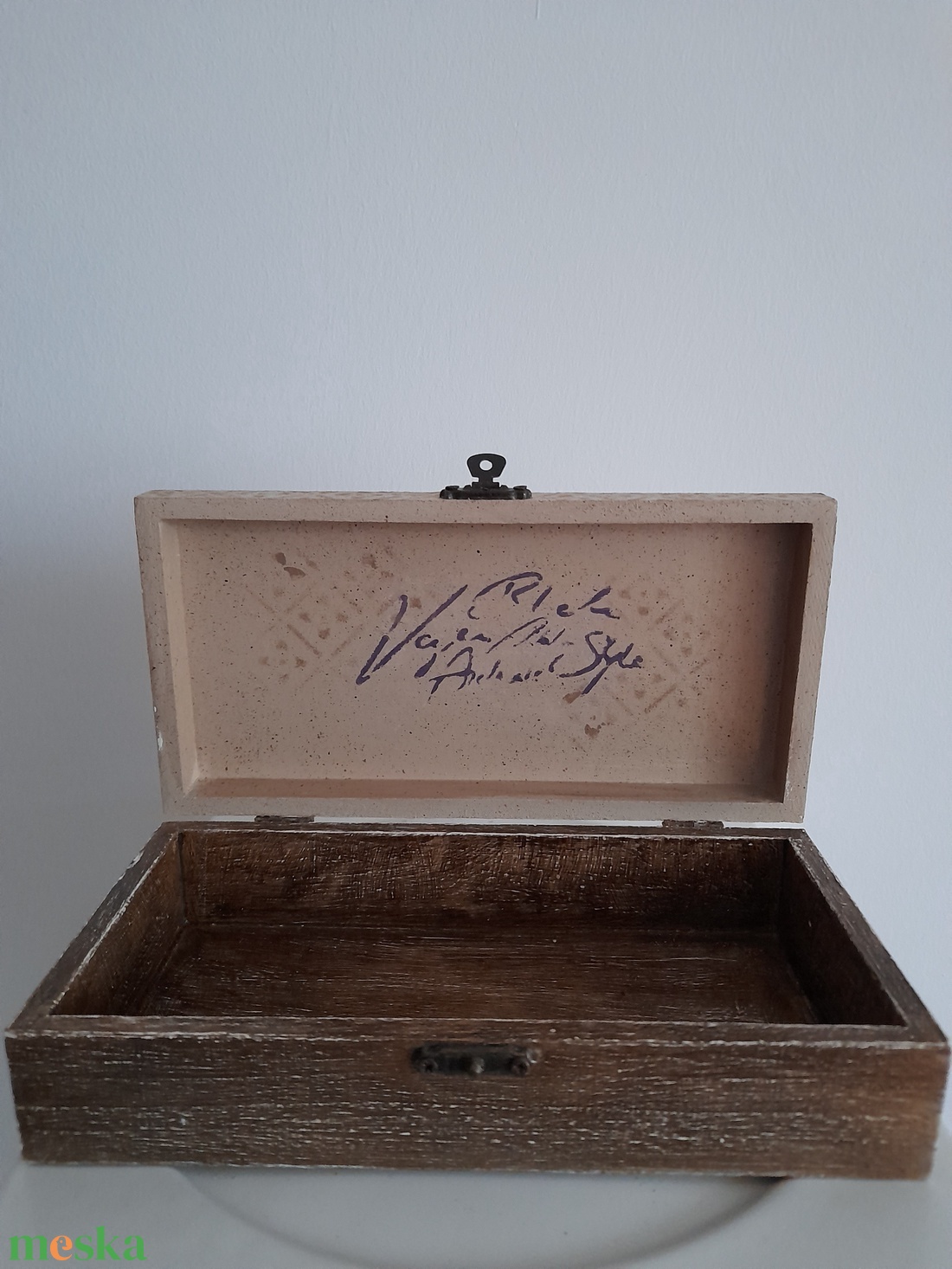  Vintage levendula mintás ékszertartó doboz/varrós doboz - ékszer - ékszertartó - ékszerdoboz - Meska.hu