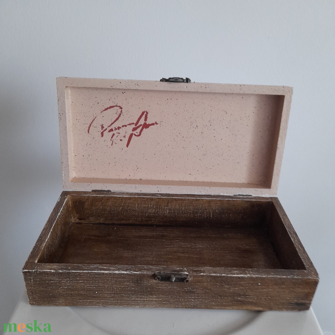  Vintage virág mintás ékszertartó doboz/varrós doboz - ékszer - ékszertartó - ékszerdoboz - Meska.hu