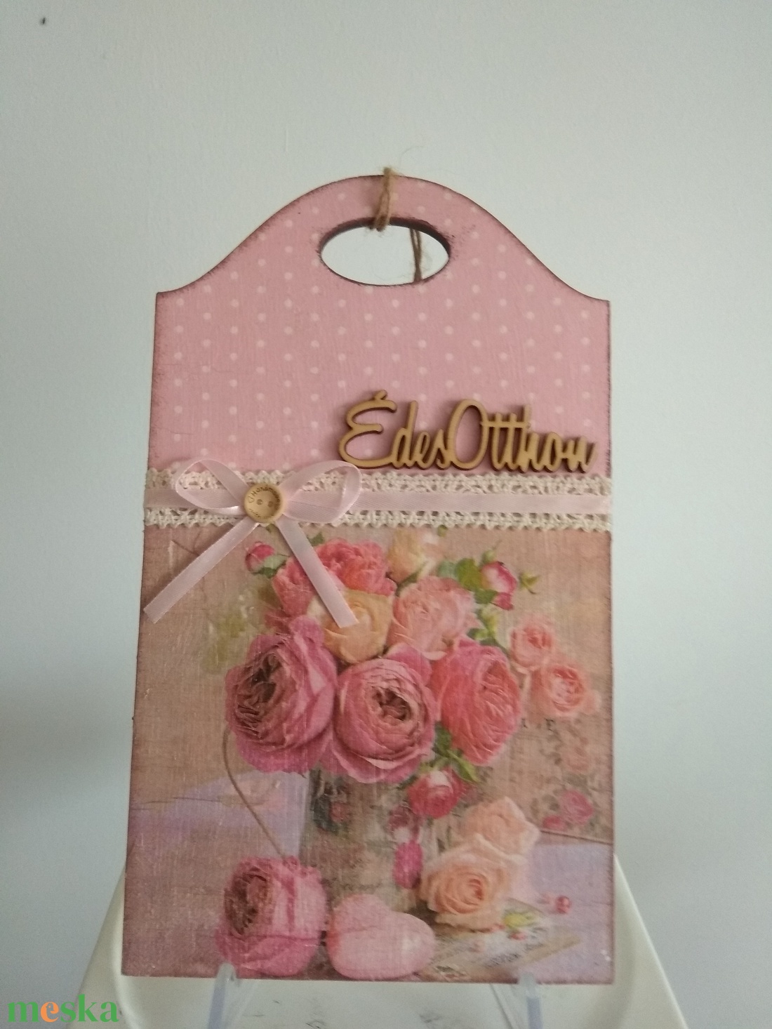 Vintage mintájú fali vagy ajtódísz - otthon & életmód - dekoráció - ajtó- és ablak dekoráció - ajtódísz & kopogtató - Meska.hu