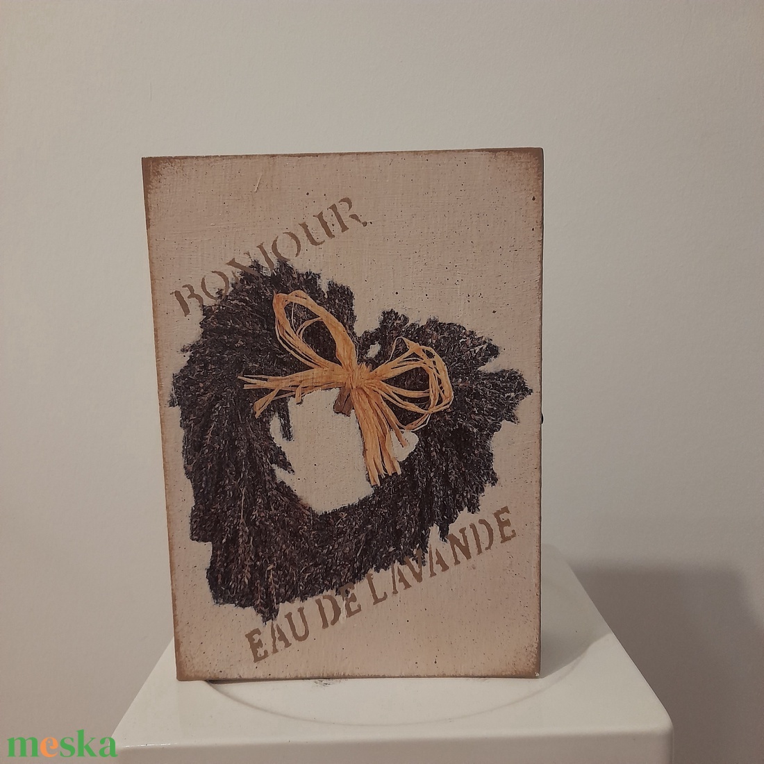  Vintage  levendulás ékszertartó doboz/varrós doboz könyv formájú - ékszer - ékszertartó - ékszerdoboz - Meska.hu