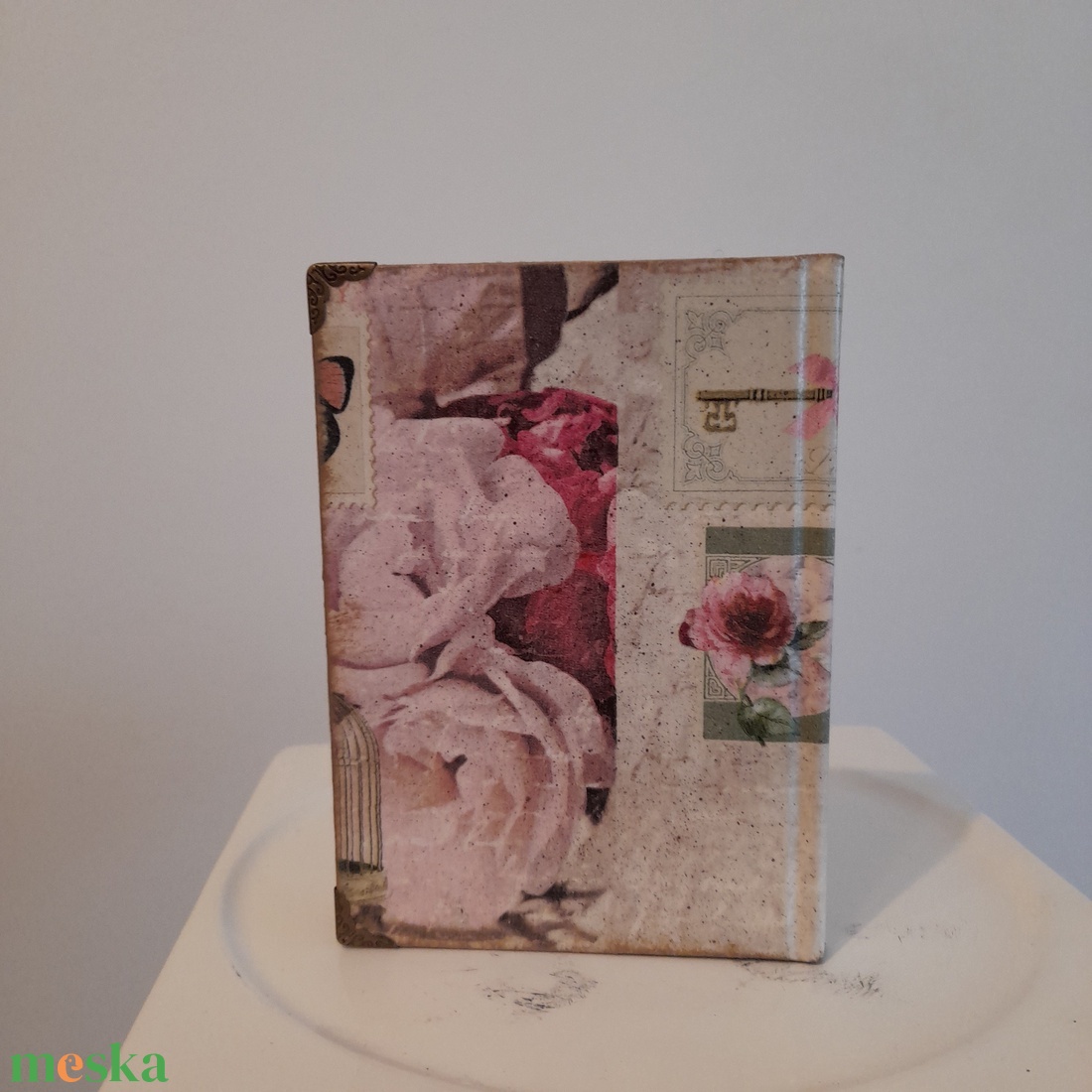 Notesz, jegyzetfüzet mintával a vintage jegyében - otthon & életmód - konyhafelszerelés, tálalás - sütés, főzés - receptfüzet - Meska.hu