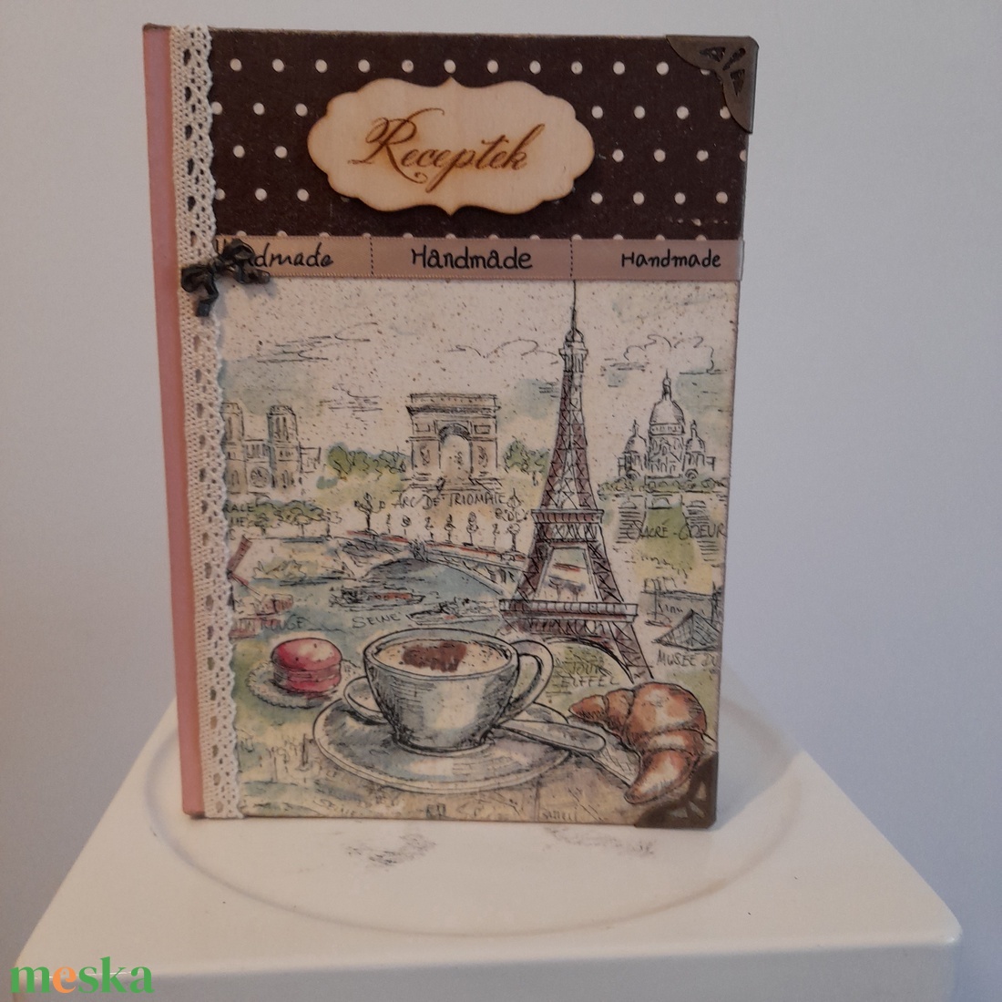 Receptfüzet párizsi mintával a vintage jegyében - otthon & életmód - konyhafelszerelés, tálalás - sütés, főzés - receptfüzet - Meska.hu Receptfüzet párizsi mintával a vintage jegyében - otthon & életmód - konyhafelszerelés, tálalás - sütés, főzés - receptfüzet - Meska.hu