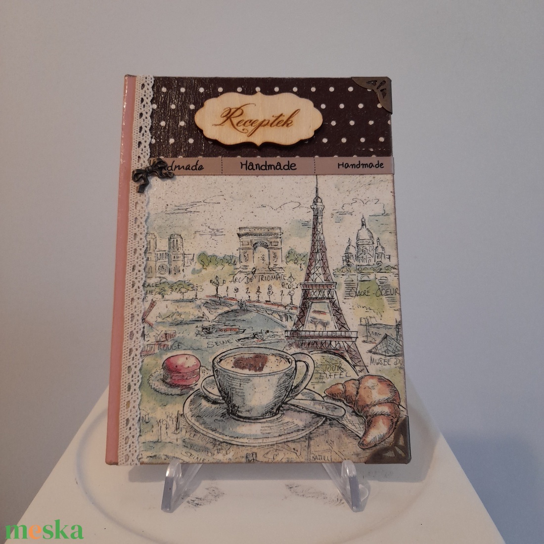 Receptfüzet párizsi mintával a vintage jegyében - otthon & életmód - konyhafelszerelés, tálalás - sütés, főzés - receptfüzet - Meska.hu Receptfüzet párizsi mintával a vintage jegyében - otthon & életmód - konyhafelszerelés, tálalás - sütés, főzés - receptfüzet - Meska.hu