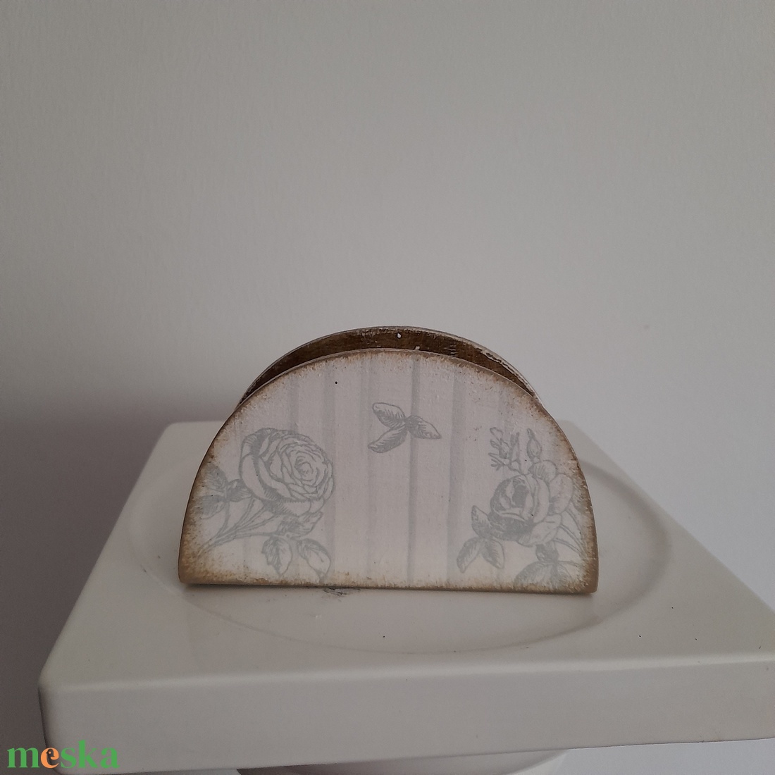  Vintage  stílusú szalvéta tartó fából - ékszer - ékszertartó - ékszerdoboz - Meska.hu