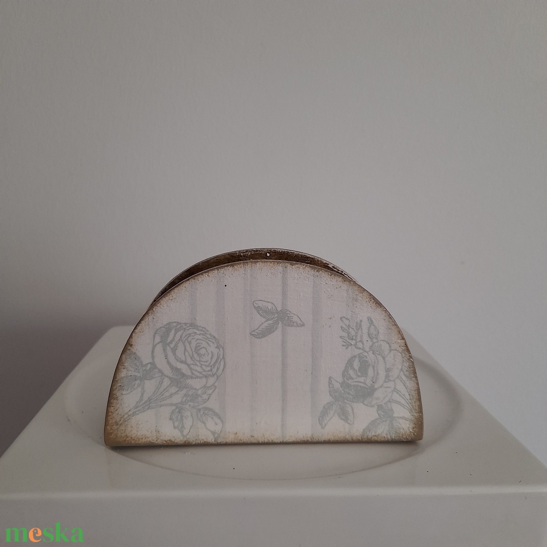  Vintage  stílusú szalvéta tartó fából - ékszer - ékszertartó - ékszerdoboz - Meska.hu