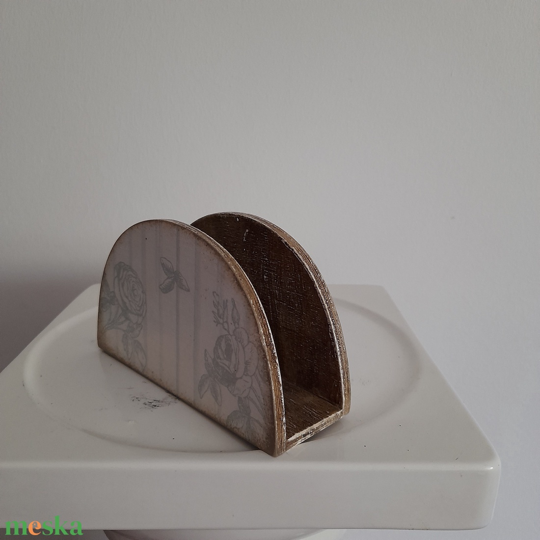  Vintage  stílusú szalvéta tartó fából - ékszer - ékszertartó - ékszerdoboz - Meska.hu
