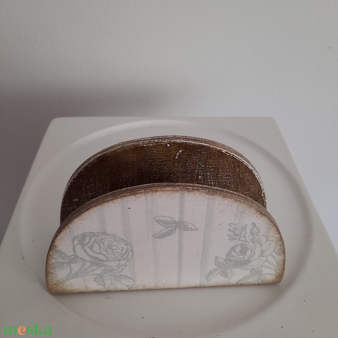  Vintage  stílusú szalvéta tartó fából - ékszer - ékszertartó - ékszerdoboz - Meska.hu